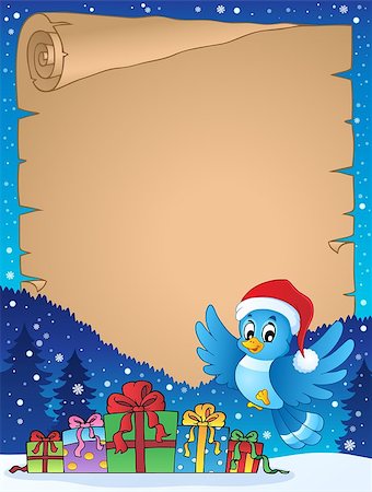 simsearch:400-05178688,k - Christmas topic parchment 7 - eps10 vector illustration. Photographie de stock - Aubaine LD & Abonnement, Code: 400-07925032