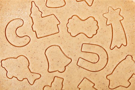 simsearch:400-05736949,k - Gingerbread dough for christmas cookies texture Foto de stock - Super Valor sin royalties y Suscripción, Código: 400-07925252