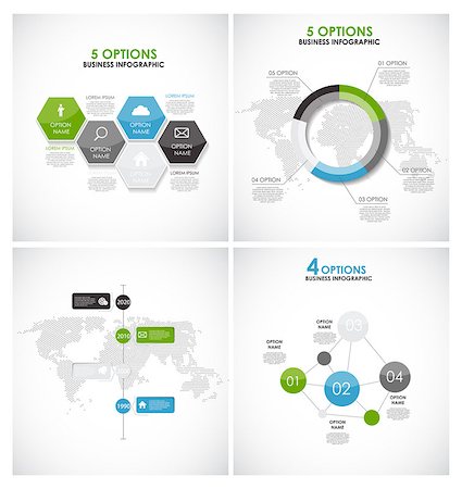 Collection of Infographic Templates for Business Vector Illustration. EPS10 Foto de stock - Royalty-Free Super Valor e Assinatura, Número: 400-07925364