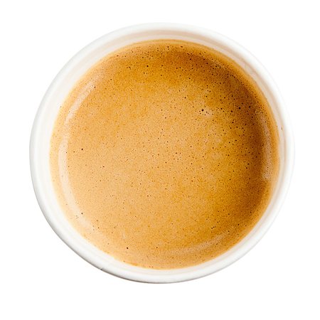 simsearch:400-05336522,k - paper cup espresso coffee with foam on top of shot in studio on white background Stock Photo - Budget Royalty-Free & Subscription, Code: 400-07920400
