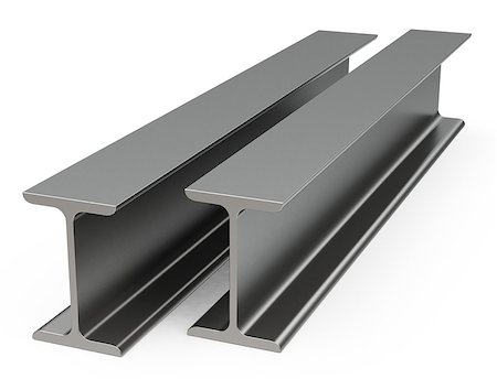 steel beams - 3d generated picture of two metal beams Stock Photo - Budget Royalty-Free & Subscription, Code: 400-07920692