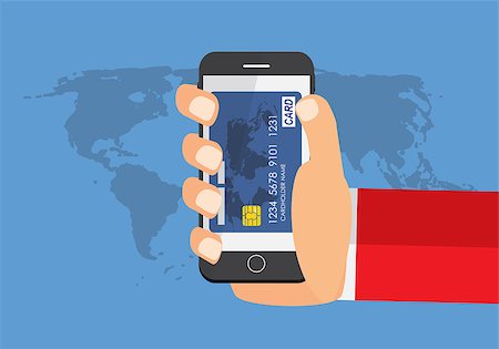 simsearch:400-06208146,k - Mobile Payment Flat Concept Vector Illustration. EPS10 Stockbilder - Microstock & Abonnement, Bildnummer: 400-07921484