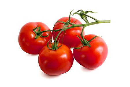 simsearch:400-06954534,k - Ripe tasty tomatoes on white background. Shallow depth of field Stock Photo - Budget Royalty-Free & Subscription, Code: 400-07921701