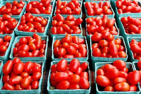 Fresh organic cherry tomatoes background, photo taken at local farmers market, in New York City Stock Photo - Budget Royalty-Free & Subscription, Code: 400-07922132