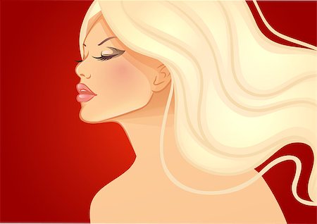 simsearch:400-07427415,k - Vector illustration of Beautiful and young woman Photographie de stock - Aubaine LD & Abonnement, Code: 400-07922233