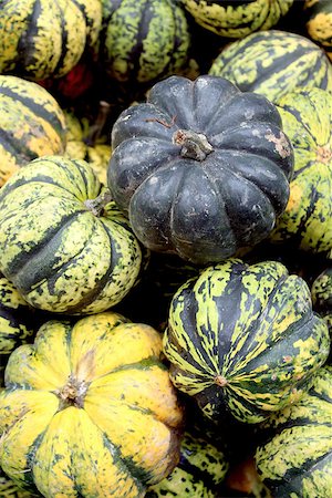 Fresh organic pumpkin background, photo taken at local farmers market, in New York City Foto de stock - Super Valor sin royalties y Suscripción, Código: 400-07922545