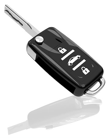 simsearch:400-04590086,k - 3d generated picture of a car key Photographie de stock - Aubaine LD & Abonnement, Code: 400-07922992