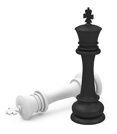 simsearch:640-01351370,k - 3d generated picture of a black and white pawn Stock Photo - Budget Royalty-Free & Subscription, Code: 400-07923031