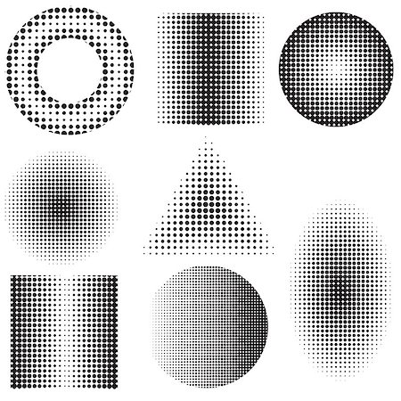 simsearch:400-08670454,k - halftone set on white background Stock Photo - Budget Royalty-Free & Subscription, Code: 400-07923182