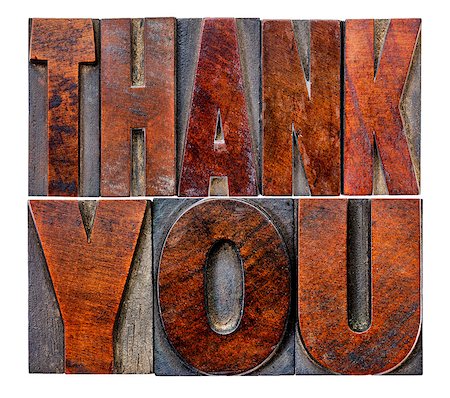 simsearch:400-07179122,k - thank you in vintage letterpress wood type printing blocks with ink patina Stock Photo - Budget Royalty-Free & Subscription, Code: 400-07923648