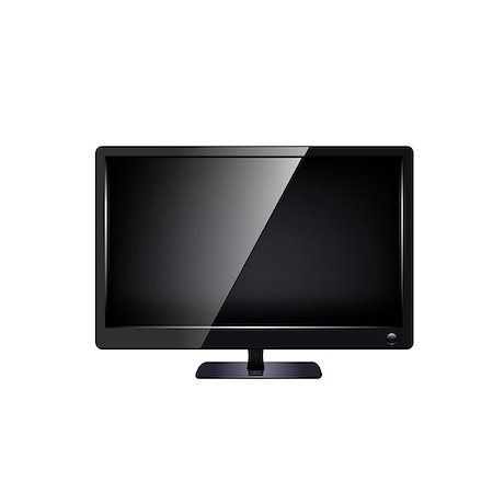 lcd tv monitor isolated, vector illustration on white background. Stock Photo - Budget Royalty-Free & Subscription, Code: 400-07923980