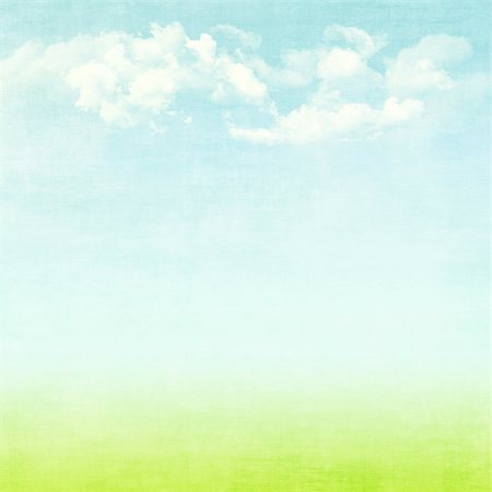 Blue sky, clouds and green field summer grunge abstract background Stock Photo - Budget Royalty-Free & Subscription, Code: 400-07934039