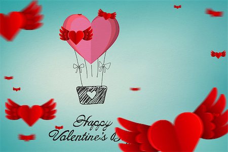 simsearch:400-07957226,k - Composite image of valentines message with hearts Stock Photo - Budget Royalty-Free & Subscription, Code: 400-07934963