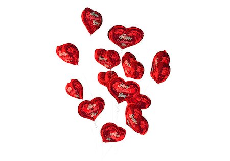 simsearch:400-07936959,k - Cute valentines message against heart balloons Foto de stock - Royalty-Free Super Valor e Assinatura, Número: 400-07936978