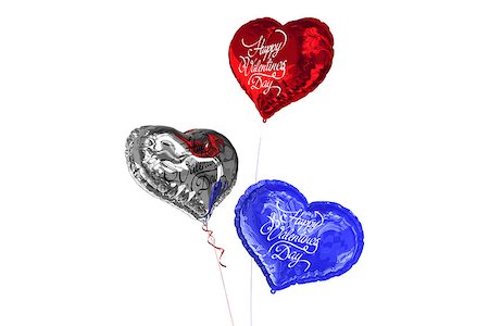 simsearch:400-07936959,k - Happy valentines day against heart balloons Foto de stock - Royalty-Free Super Valor e Assinatura, Número: 400-07936979