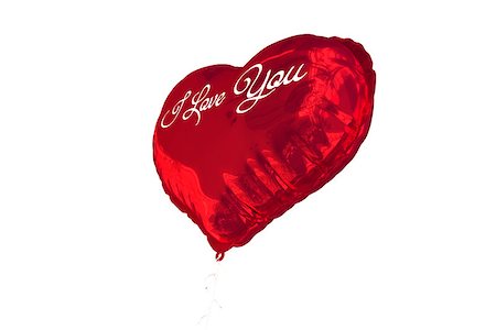 simsearch:400-07936959,k - i love you against red heart balloon Foto de stock - Royalty-Free Super Valor e Assinatura, Número: 400-07936973