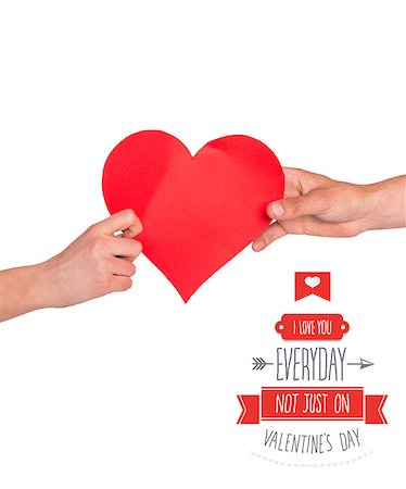 simsearch:400-05343223,k - Hands holding red heart against i love you everyday Stock Photo - Budget Royalty-Free & Subscription, Code: 400-07937013