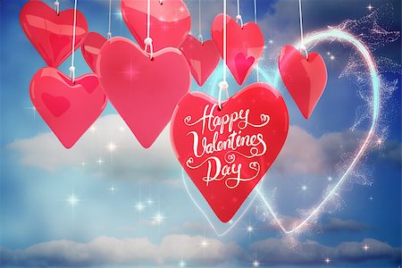 simsearch:400-07936959,k - Happy valentines day against valentines heart design Foto de stock - Royalty-Free Super Valor e Assinatura, Número: 400-07937271