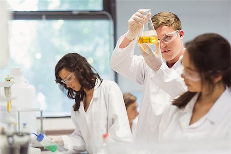 school biology - Science students working in the laboratory at the university Stock Photo - Budget Royalty-Free & Subscription, Code: 400-07939514