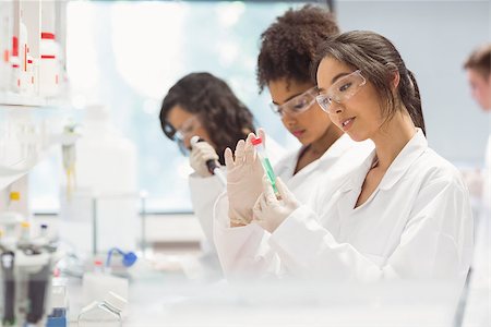 simsearch:649-07238366,k - Science students working in the laboratory at the university Fotografie stock - Microstock e Abbonamento, Codice: 400-07939512