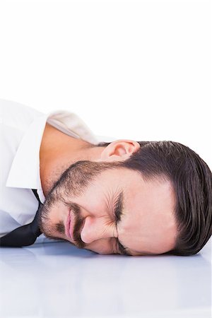 Businessman banging his head  on white background Stock Photo - Budget Royalty-Free & Subscription, Code: 400-07931469