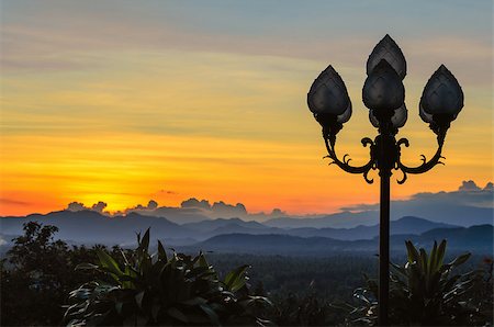 Sunset on Thongchai mountain at Ban krut in Prachuap Khiri Khan province of Thailand Stock Photo - Budget Royalty-Free & Subscription, Code: 400-07932525