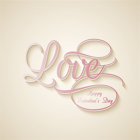 simsearch:400-06528675,k - Valentines Day background with the word love in decorative lettering Stockbilder - Microstock & Abonnement, Bildnummer: 400-07933016