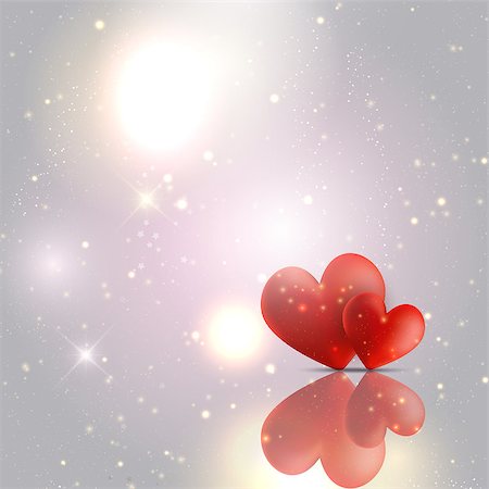simsearch:400-06528675,k - Valentines Day background with hearts Stockbilder - Microstock & Abonnement, Bildnummer: 400-07933023