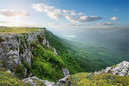 simsearch:700-06119547,k - Beautiful mountain plateau in the morning sunlight Stockbilder - Microstock & Abonnement, Bildnummer: 400-07933508