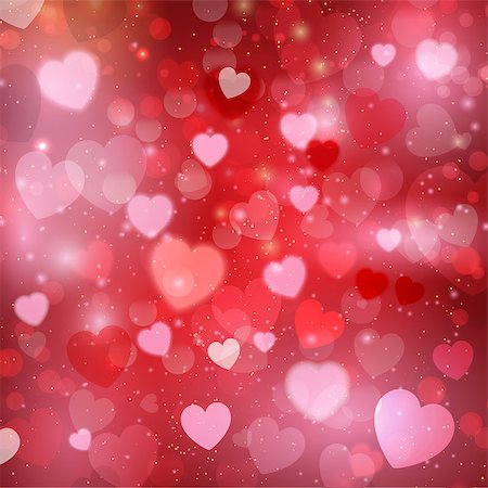 simsearch:400-06528675,k - Decorative hearts background for Valentine's Day Stockbilder - Microstock & Abonnement, Bildnummer: 400-07933527