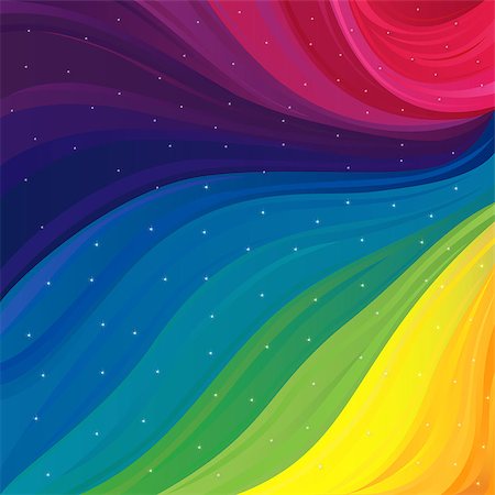 simsearch:400-08403707,k - Abstract variegated pattern with all primary colors of visible spectrum and sparkling stars, vector illustration Foto de stock - Royalty-Free Super Valor e Assinatura, Número: 400-07933592