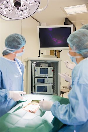 simsearch:649-08306525,k - Medical students practicing surgery on model at the university Stockbilder - Microstock & Abonnement, Bildnummer: 400-07940097