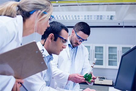 school biology - Science students working together in the lab at the university Stock Photo - Budget Royalty-Free & Subscription, Code: 400-07940392