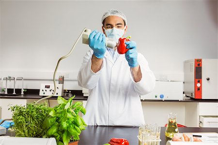 food labratory - Food scientist using device on pepper at the university Stock Photo - Budget Royalty-Free & Subscription, Code: 400-07940550