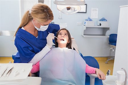 simsearch:400-07684901,k - Pediatric dentist examining her young patient in dental clinic Stock Photo - Budget Royalty-Free & Subscription, Code: 400-07941380