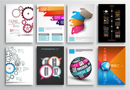 Set of Flyer Design, Web Templates. Brochure Designs, Technology Backgrounds. Mobile Technologies, Infographic  ans statistic Concepts and Applications covers. Stock Photo - Budget Royalty-Free & Subscription, Code: 400-07954392
