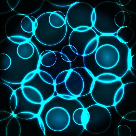 simsearch:400-04806460,k - Glow blue bubbles seamless pattern or background Stock Photo - Budget Royalty-Free & Subscription, Code: 400-07954580