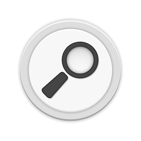 simsearch:400-08374698,k - Magnifying glass icon, vector eps10 illustration Stock Photo - Budget Royalty-Free & Subscription, Code: 400-07955207