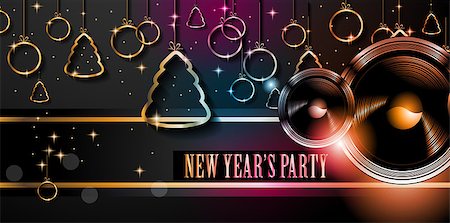 simsearch:400-06423062,k - New Year and Happy Christmas background for your flyers, invitation, party posters, greetings card, brochure cover or generic banners. Photographie de stock - Aubaine LD & Abonnement, Code: 400-07955727