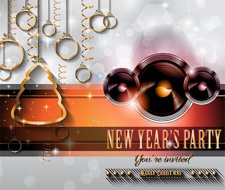 simsearch:400-06423062,k - New Year and Happy Christmas background for your flyers, invitation, party posters, greetings card, brochure cover or generic banners. Photographie de stock - Aubaine LD & Abonnement, Code: 400-07955734
