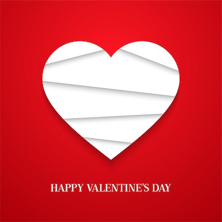 simsearch:400-07326110,k - Valentines day card with heart. Vector illustration. Photographie de stock - Aubaine LD & Abonnement, Code: 400-07956248