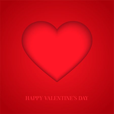 simsearch:400-07326110,k - Valentines day card with heart. Vector illustration. Photographie de stock - Aubaine LD & Abonnement, Code: 400-07956243