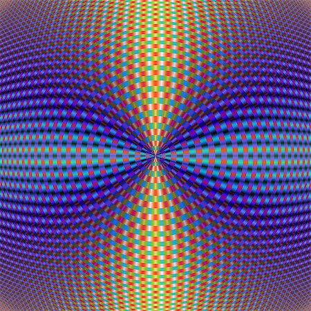 simsearch:400-06067180,k - A digital abstract fractal image with a circular geometric design in blue, red, turquoise, orange and yellow. Foto de stock - Super Valor sin royalties y Suscripción, Código: 400-07956295