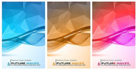 Abtract waves background for brochures and flyers design. The template is ideal also for business cards, advertisement, posters and presentations. Stock Photo - Budget Royalty-Free & Subscription, Code: 400-07956675