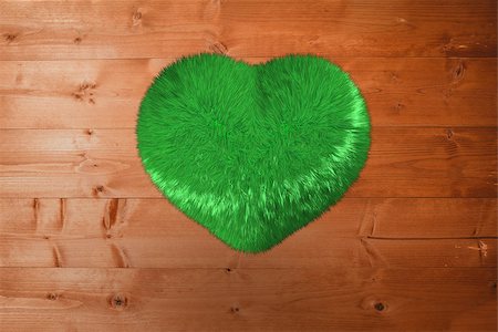 simsearch:400-07957226,k - Green heart against overhead of wooden planks Stock Photo - Budget Royalty-Free & Subscription, Code: 400-07957277