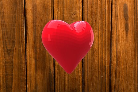 simsearch:400-07957226,k - Red heart against overhead of wooden planks Stock Photo - Budget Royalty-Free & Subscription, Code: 400-07957286