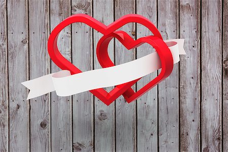 simsearch:400-07957006,k - Linking hearts against digitally generated grey wooden planks Stock Photo - Budget Royalty-Free & Subscription, Code: 400-07957706