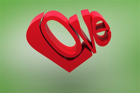 simsearch:400-07957226,k - Love heart against green vignette Stock Photo - Budget Royalty-Free & Subscription, Code: 400-07957718