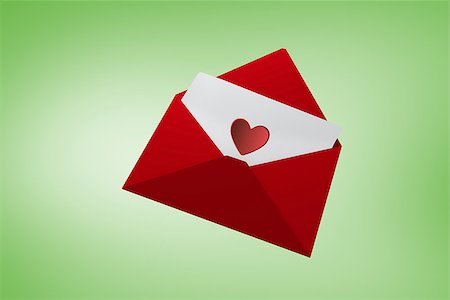 simsearch:400-07957226,k - Love letter against green vignette Stock Photo - Budget Royalty-Free & Subscription, Code: 400-07957769