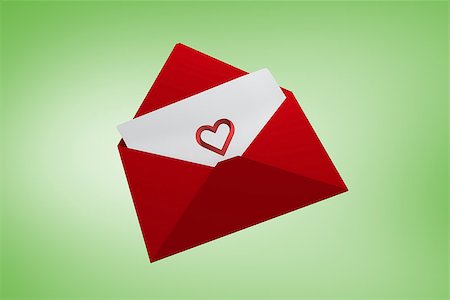 simsearch:400-07957212,k - Love letter against green vignette Stock Photo - Budget Royalty-Free & Subscription, Code: 400-07957770